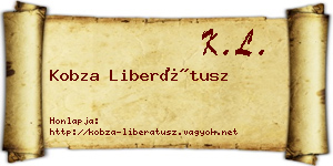 Kobza Liberátusz névjegykártya